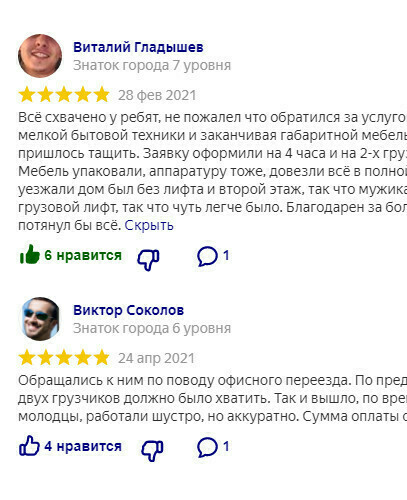 Отзыв о работе грузчиков Отзыв о работе грузчиков